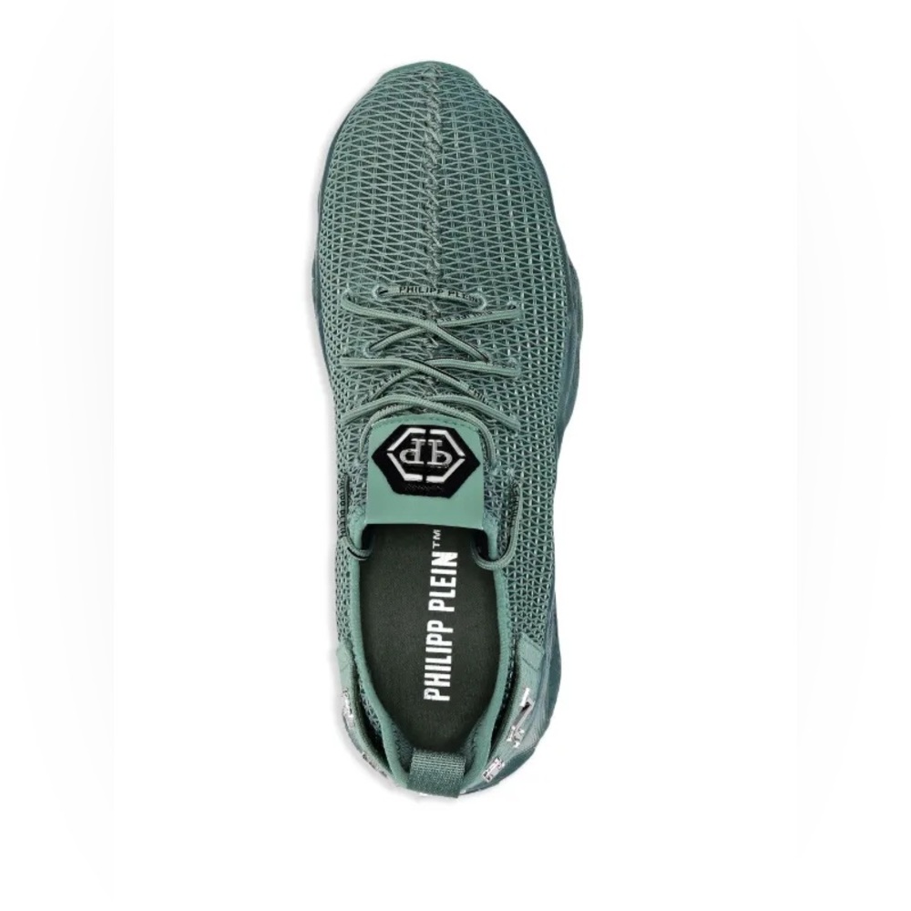 Philipp Plein Runner Hyper $hock Green Sneakers - Picture 4 of 5